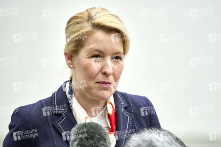 Pressetatement von Franziska Giffey in Berlin