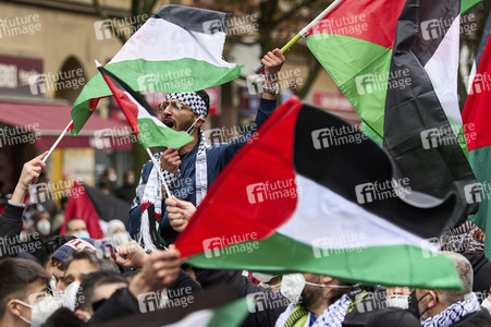 Palästinenser Demonstration in Berlin