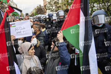 Palästinenser Demonstration in Berlin