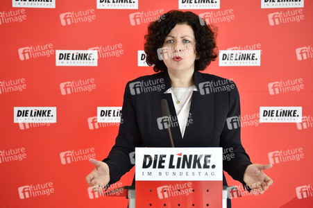 Pressestatement der Partei Die Linke in Berlin