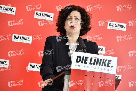 Pressestatement der Partei Die Linke in Berlin