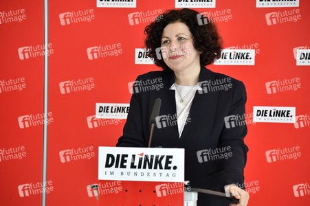 Pressestatement der Partei Die Linke in Berlin