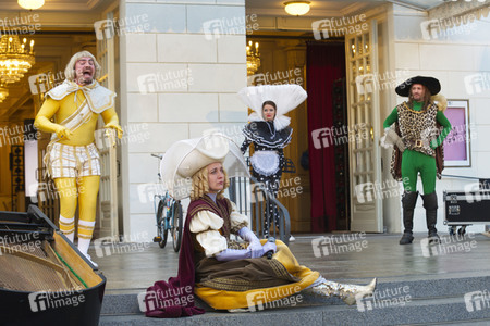 Theaterprobe 'Tartuffe oder Das Schwein der Weisen' in Berlin