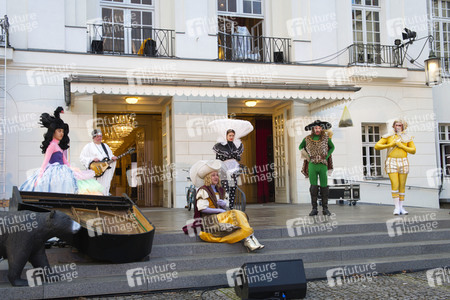 Theaterprobe 'Tartuffe oder Das Schwein der Weisen' in Berlin