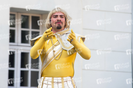 Theaterprobe 'Tartuffe oder Das Schwein der Weisen' in Berlin