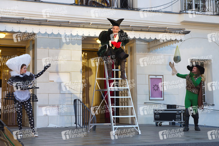 Theaterprobe 'Tartuffe oder Das Schwein der Weisen' in Berlin