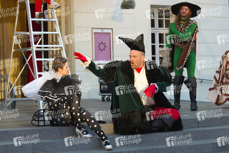 Theaterprobe 'Tartuffe oder Das Schwein der Weisen' in Berlin