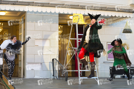 Theaterprobe 'Tartuffe oder Das Schwein der Weisen' in Berlin