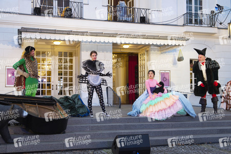 Theaterprobe 'Tartuffe oder Das Schwein der Weisen' in Berlin