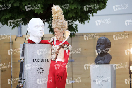 Theaterprobe 'Tartuffe oder Das Schwein der Weisen' in Berlin