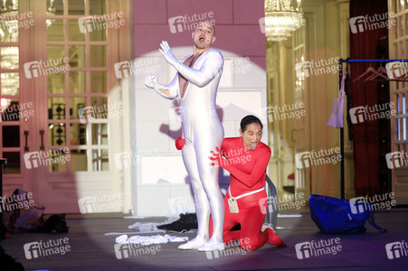 Theaterprobe 'Tartuffe oder Das Schwein der Weisen' in Berlin