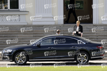 Fototermin mit Frank-Walter Steinmeier, Franziska Giffey und Christine Lambrecht in Berlin