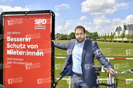Fototermin der SPD zur sozialdemokratischen Erfolgsbilanz in Berlin