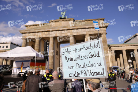 Kundgebung zur Solidarität mit Israel in Berlin
