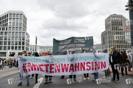 Demonstration gegen Mietenwahnsinn in Berlin