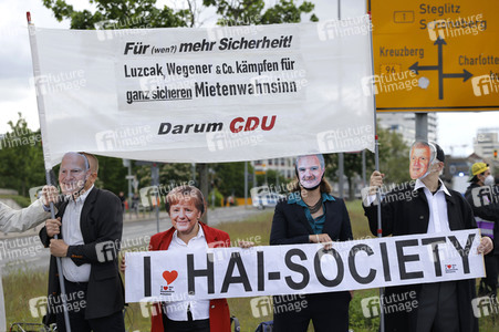 Demonstration gegen Mietenwahnsinn in Berlin