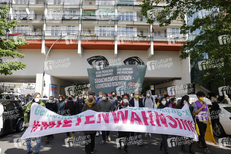 Demonstration gegen Mietenwahnsinn in Berlin