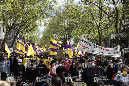 Demonstration gegen Mietenwahnsinn in Berlin