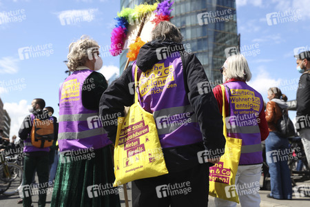 Demonstration gegen Mietenwahnsinn in Berlin