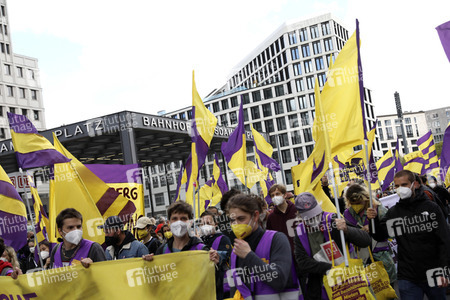 Demonstration gegen Mietenwahnsinn in Berlin
