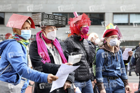 Demonstration gegen Mietenwahnsinn in Berlin