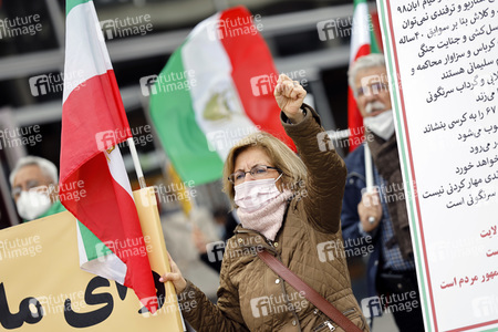 Demo für die Opposition im Iran in Köln