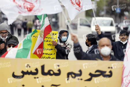 Demo für die Opposition im Iran in Köln