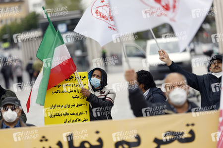 Demo für die Opposition im Iran in Köln