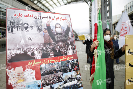 Demo für die Opposition im Iran in Köln