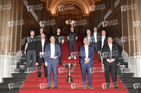 Empfang der Eisbären Berlin im Roten Rathaus in Berlin