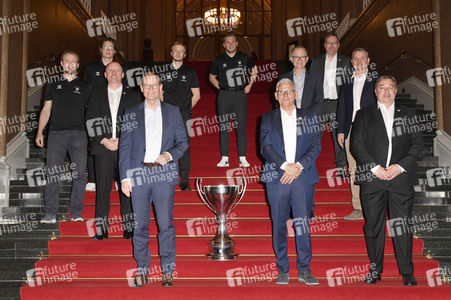 Empfang der Eisbären Berlin im Roten Rathaus in Berlin