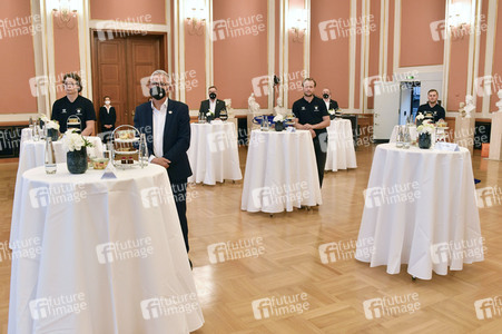 Empfang der Eisbären Berlin im Roten Rathaus in Berlin
