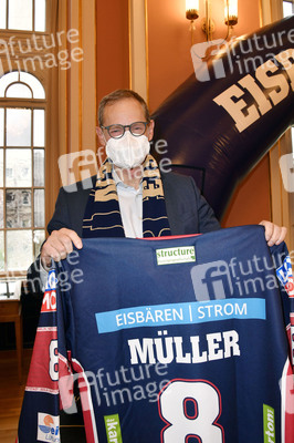 Empfang der Eisbären Berlin im Roten Rathaus in Berlin