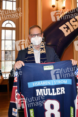 Empfang der Eisbären Berlin im Roten Rathaus in Berlin