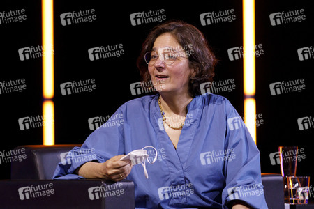 Gerald Knaus, Isabel Schayani und Jean Asselborn auf der lit.Cologne 2021 in Köln