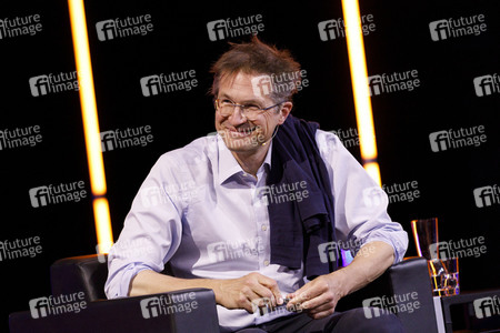 Gerald Knaus, Isabel Schayani und Jean Asselborn auf der lit.Cologne 2021 in Köln