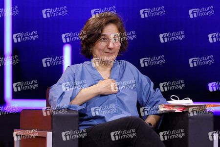 Gerald Knaus, Isabel Schayani und Jean Asselborn auf der lit.Cologne 2021 in Köln