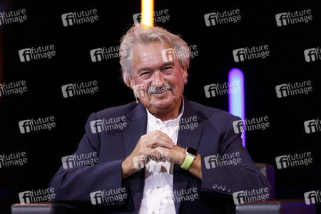 Gerald Knaus, Isabel Schayani und Jean Asselborn auf der lit.Cologne 2021 in Köln