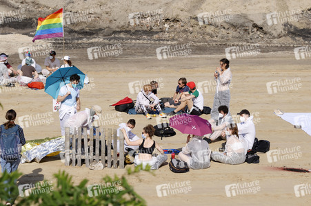 Besetzung der A100-Baustelle in Berlin