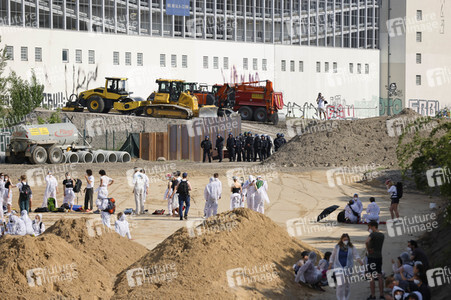 Besetzung der A100-Baustelle in Berlin