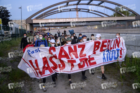 Besetzung der A100-Baustelle in Berlin