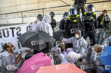 Besetzung der A100-Baustelle in Berlin