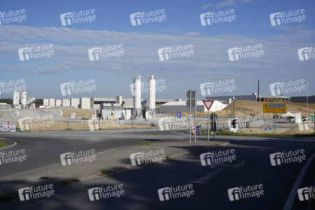 Baustelle der Tesla Gigafactory 4 in Grünheide