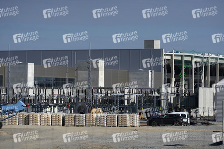 Baustelle der Tesla Gigafactory 4 in Grünheide