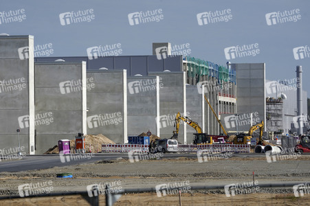 Baustelle der Tesla Gigafactory 4 in Grünheide