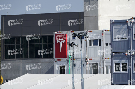 Baustelle der Tesla Gigafactory 4 in Grünheide