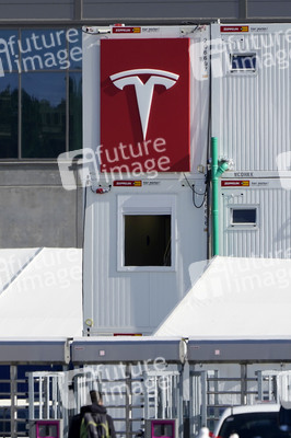 Baustelle der Tesla Gigafactory 4 in Grünheide
