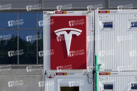 Baustelle der Tesla Gigafactory 4 in Grünheide