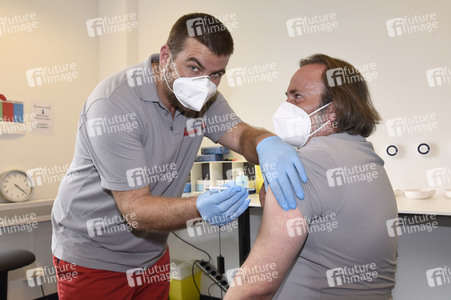 Impfzentrum der Johanniter in Oberhaching