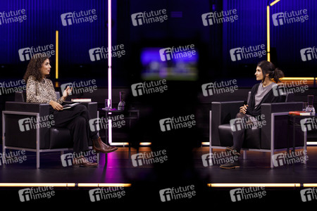Miryam Schellbach und Shida Bazyar auf der lit.Cologne 2021 in Köln